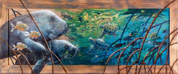 Manatees and Turtle Table