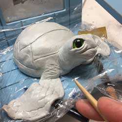 Turtle Sculpture in progress