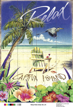 Relax on Captiva Island Sign